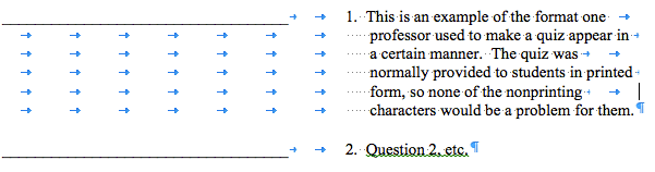 Sample Quiz Question